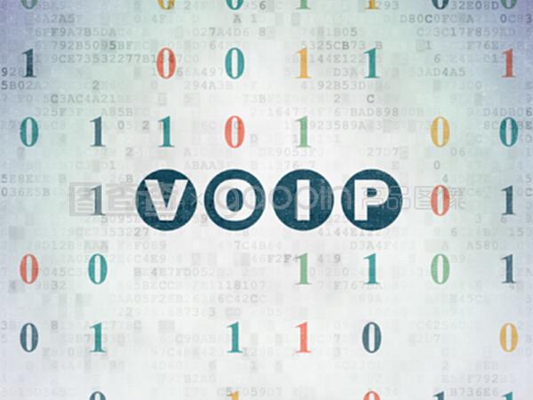 数字数据纸背景下的网络开发概念voip